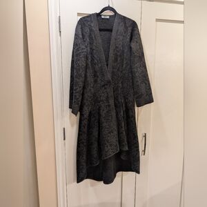 Italian Knitwear "She's So" Fitted Long Cardigan,65% Wool,35% Superfine Alpaca